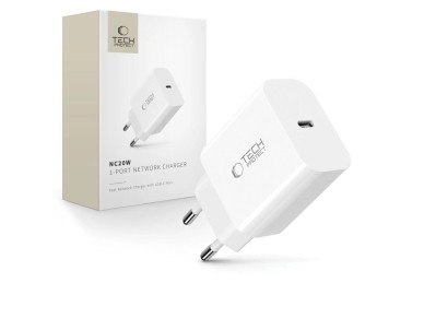 Tech-Protect NC20W wall charger USB-C port - white Tech-Protect NC20W wall charger USB-C port - white