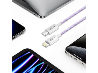 Tech-Protect Ultraboost Lite Lightning Cable PD60W/3A 1m - Purple