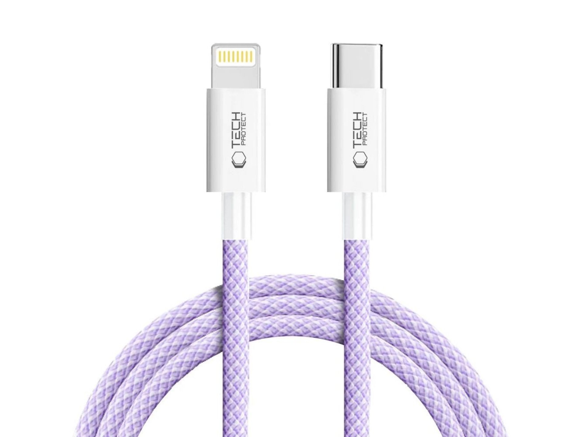 Tech-Protect Ultraboost Lite Lightning Cable PD60W/3A 2m - Purple
