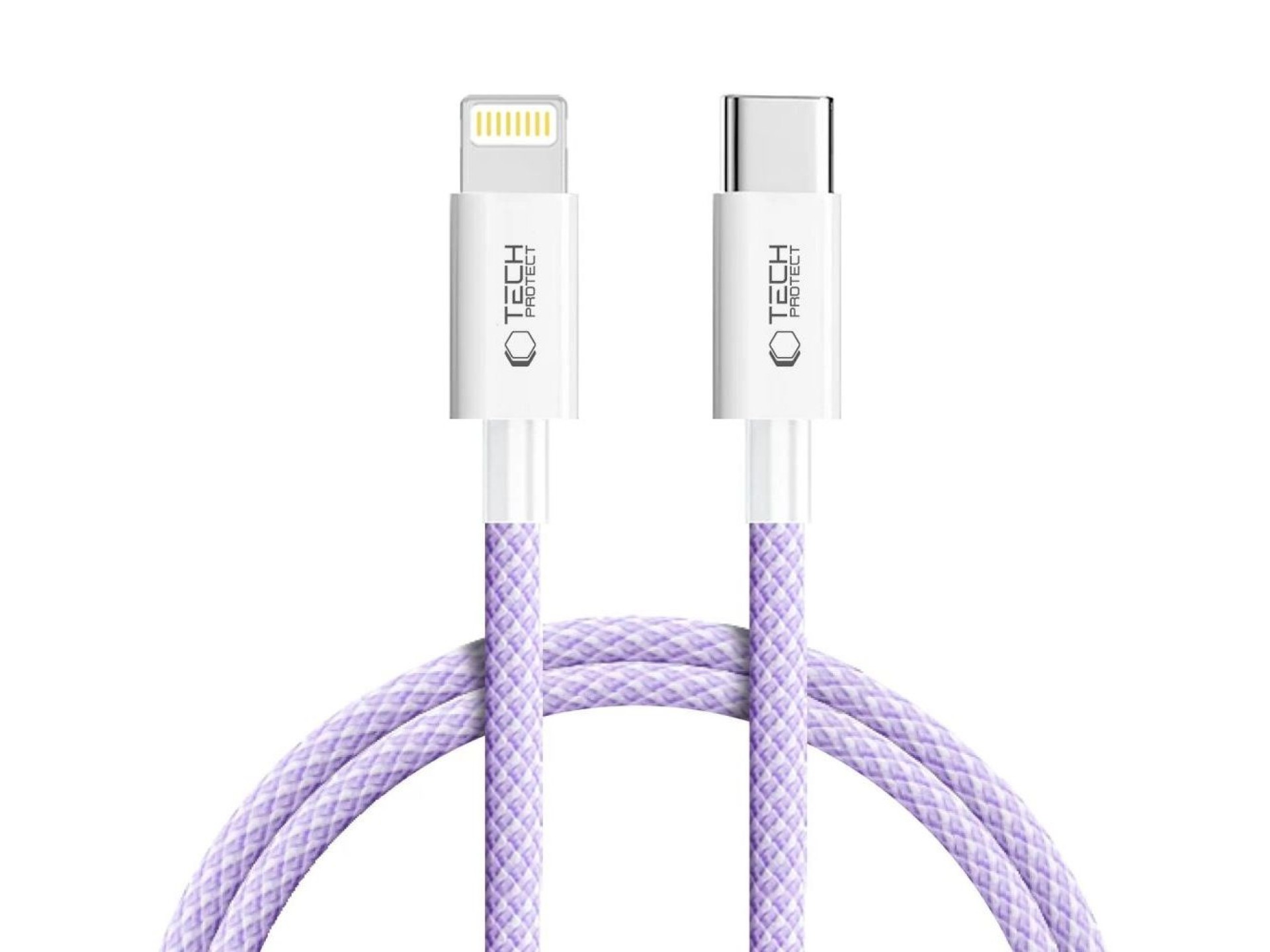 Tech-Protect Ultraboost Lite Lightning Cable PD60W/3A 1m - Purple