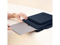 Bolsa básica Tech-Protect para laptop de 15 a 16 polegadas - azul Bolsa básica Tech-Protect para laptop de 15 a 16 polegadas - azul