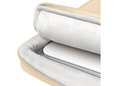 Bolsa básica Tech-Protect para laptop de 15 a 16 polegadas - bege Bolsa básica Tech-Protect para laptop de 15 a 16 polegadas - bege