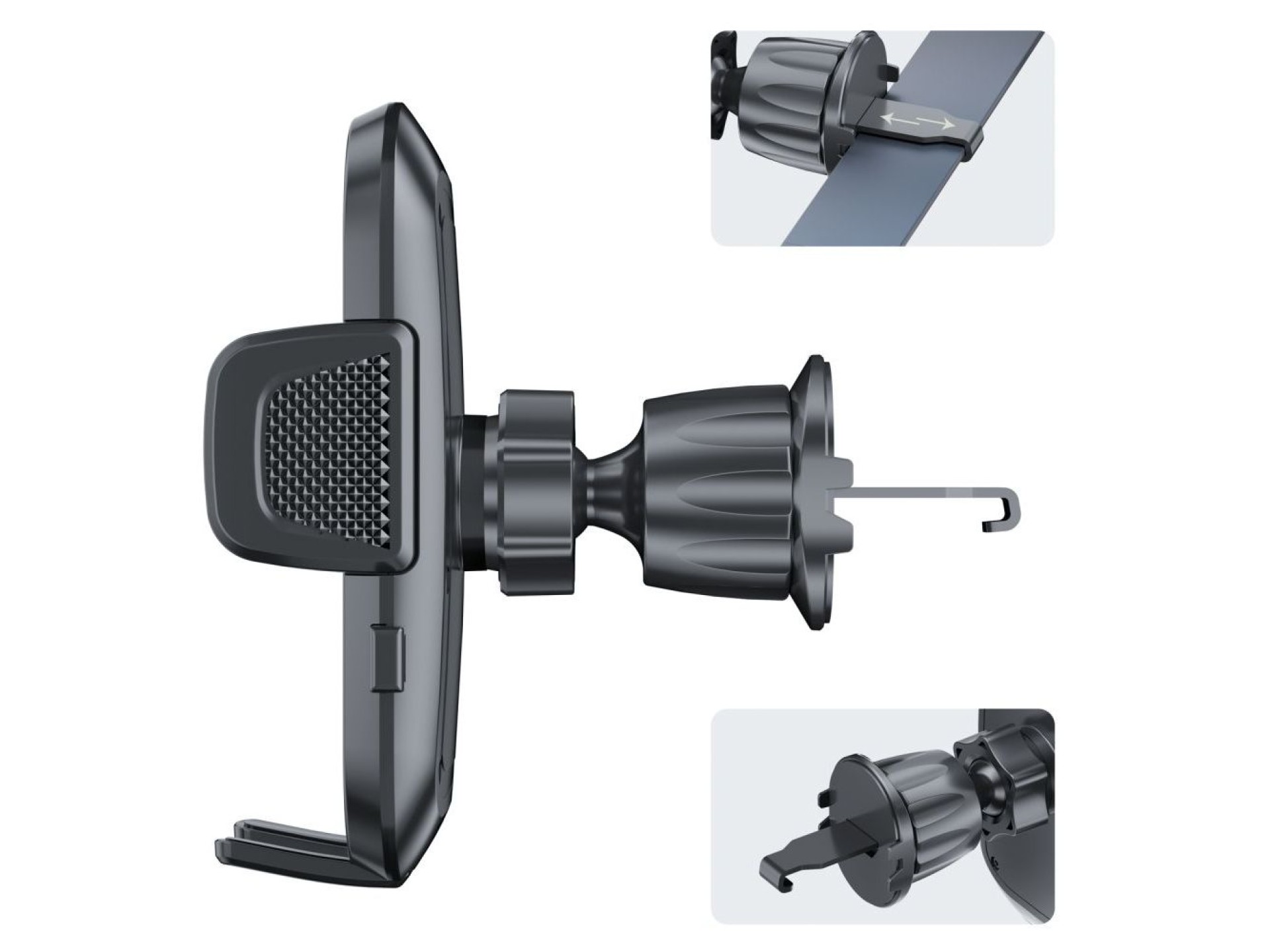 Soporte para coche Tech-Protect V8 para salpicadero, parabrisas o rejilla de ventilación - Negro