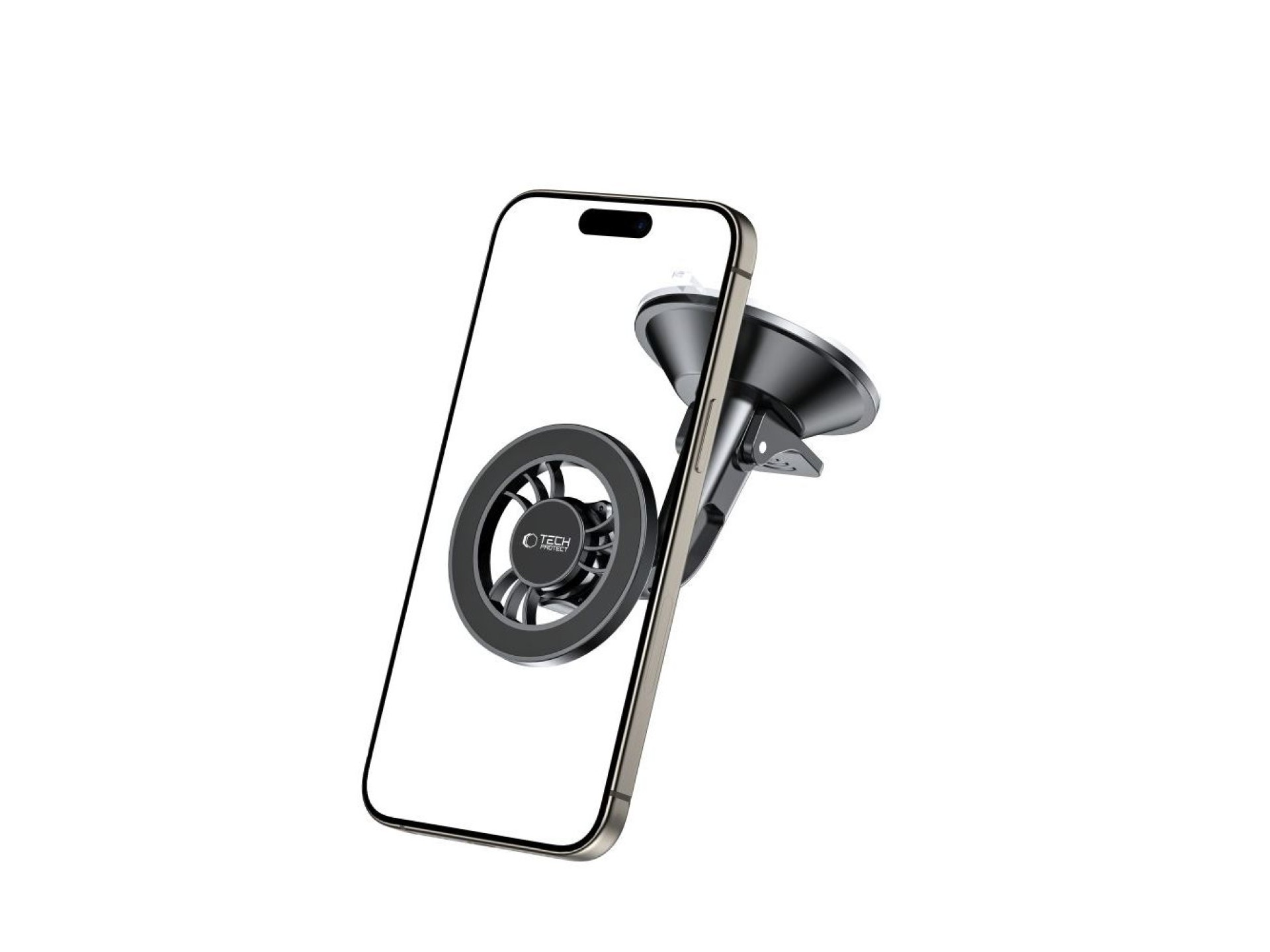 Tech-Protect N56 Magnetic MagSafe Car Holder for Cockpit, Windshield Mount - Black