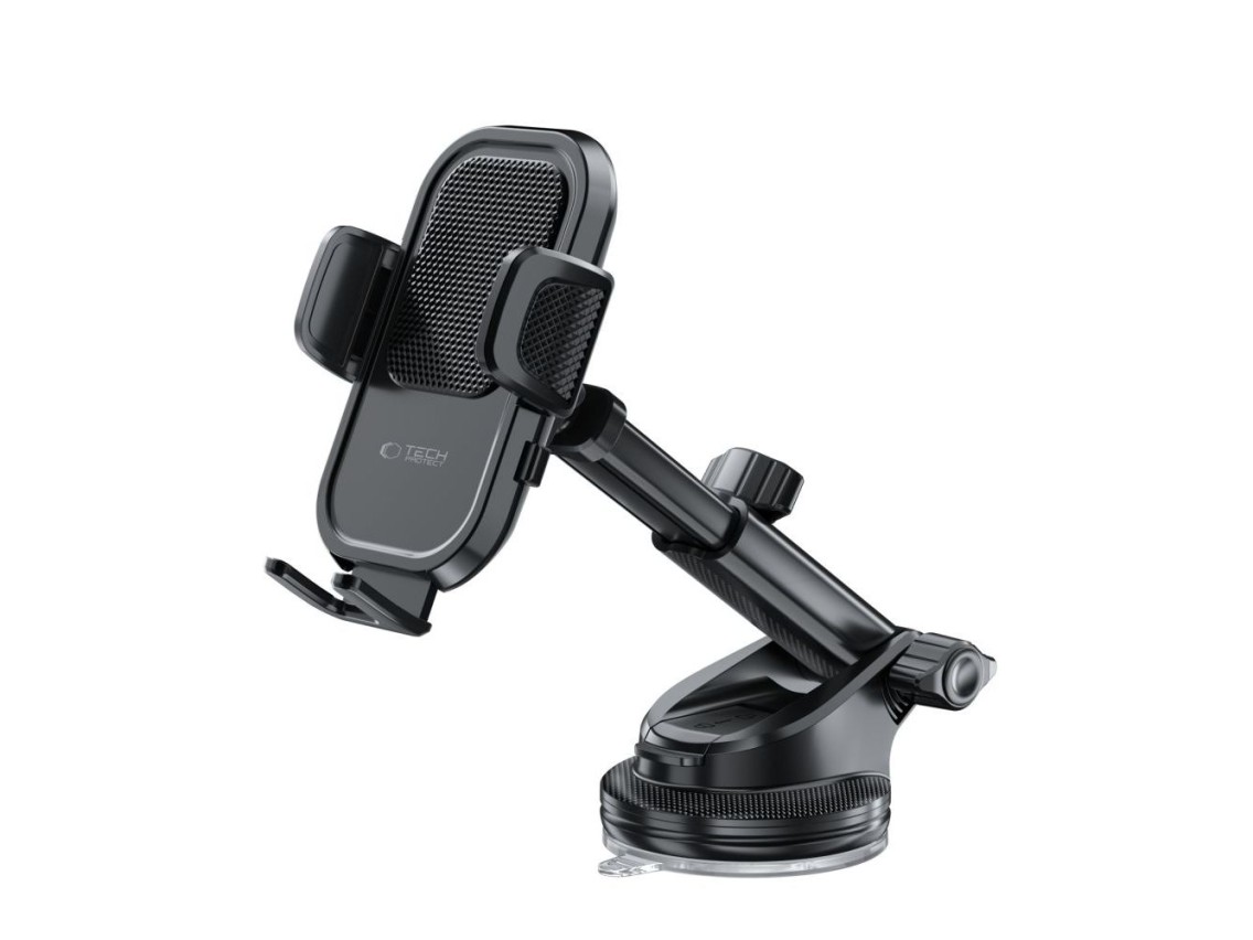 Soporte para coche Tech-Protect V8 para salpicadero, parabrisas o rejilla de ventilación - Negro