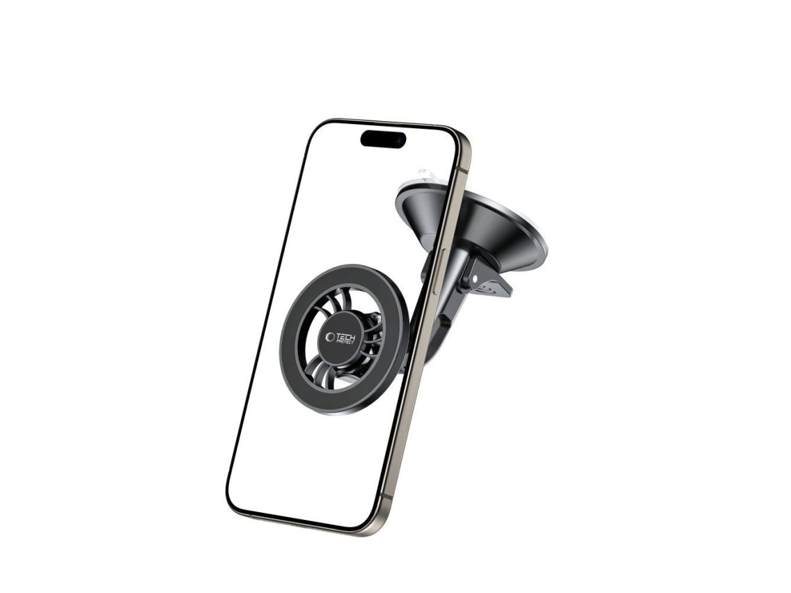 Tech-Protect N56 Magnetic MagSafe Car Holder for Cockpit, Windshield Mount - Black