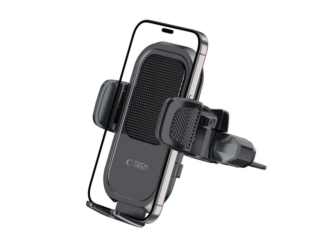 Tech-Protect V8 Car Holder for CD Slot or Air Vent Mount - Black