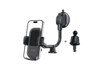 Tech-Protect V8 Car Holder for Dashboard, Windshield or Air Vent Mount - Black Tech-Protect V8 Car Holder for Dashboard, Windshield or Air Vent Mount - Black