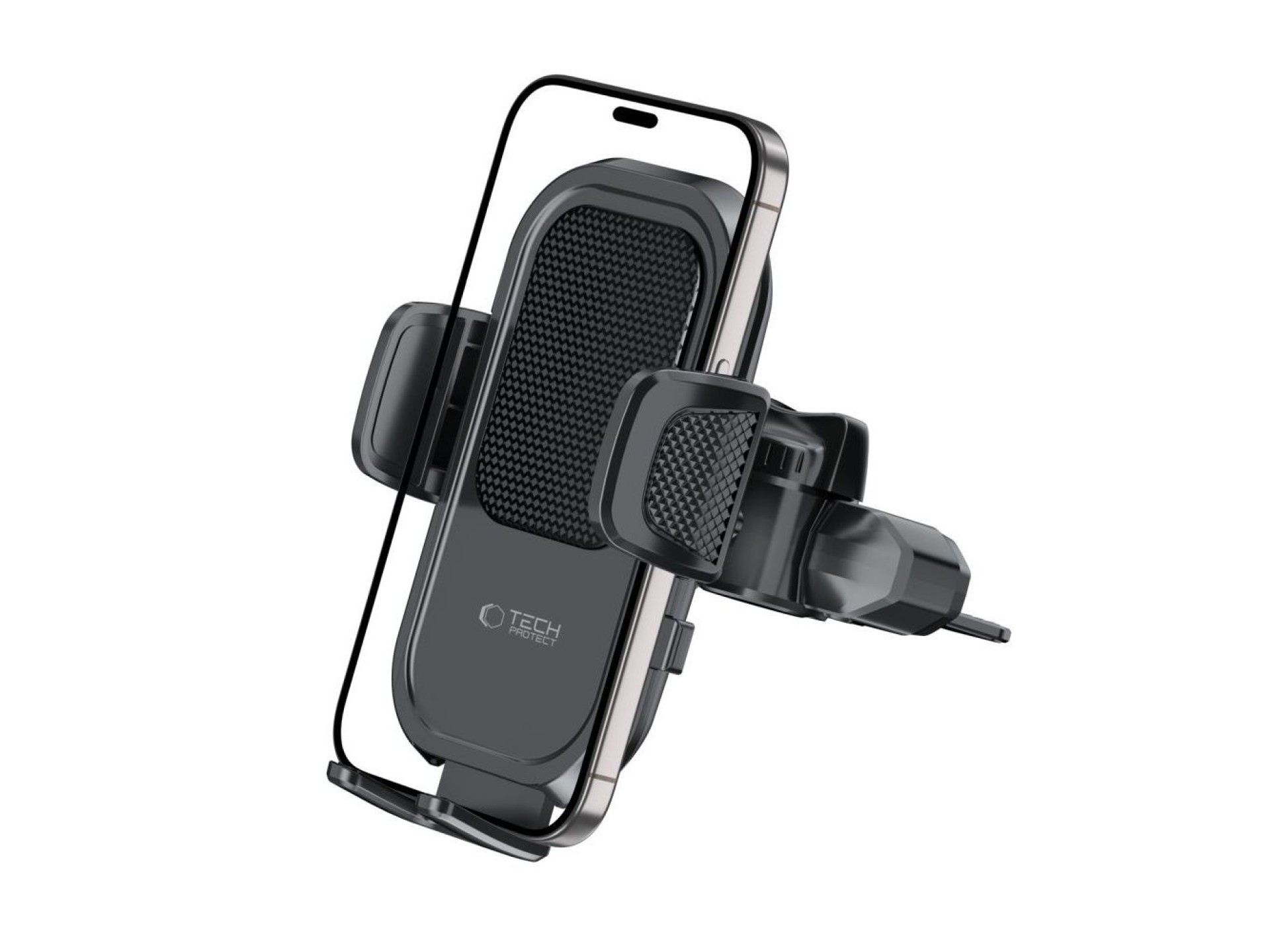 Tech-Protect V8 Car Holder for CD Slot or Air Vent Mount - Black
