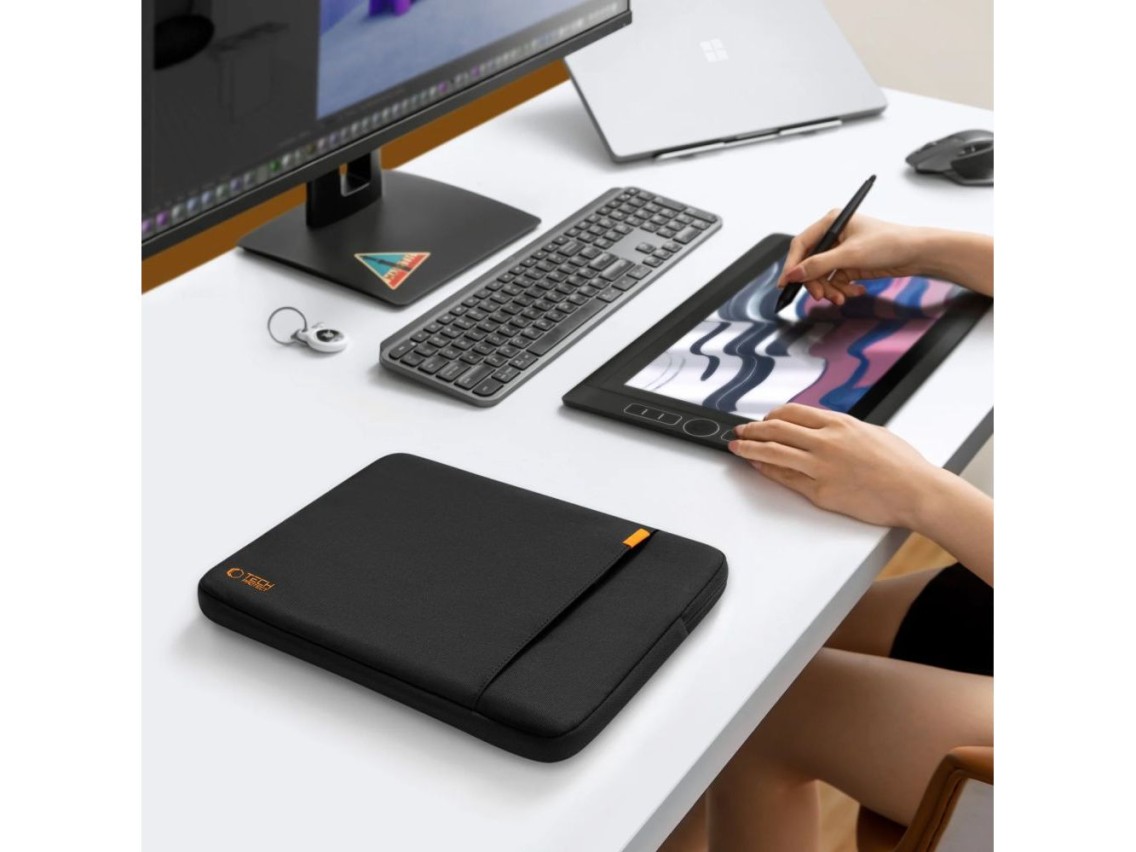 Capa para notebook Tech-Protect Defender 13-14" - Preta