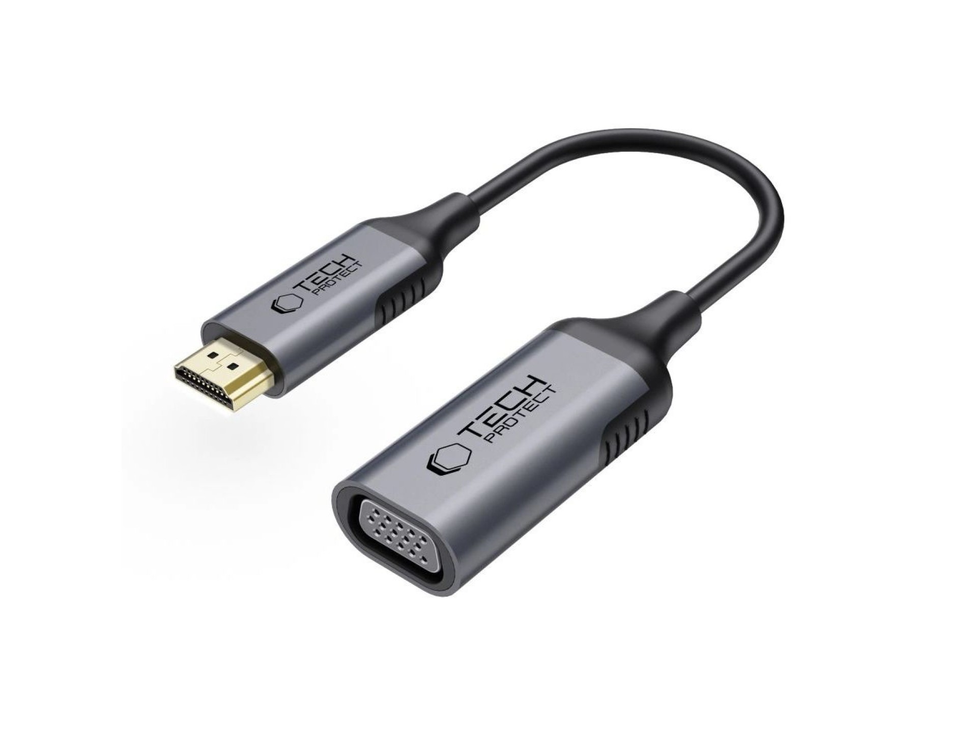 Tech-Protect UltraBoost HDMI / VGA FULL HD 60 Hz adapter - black