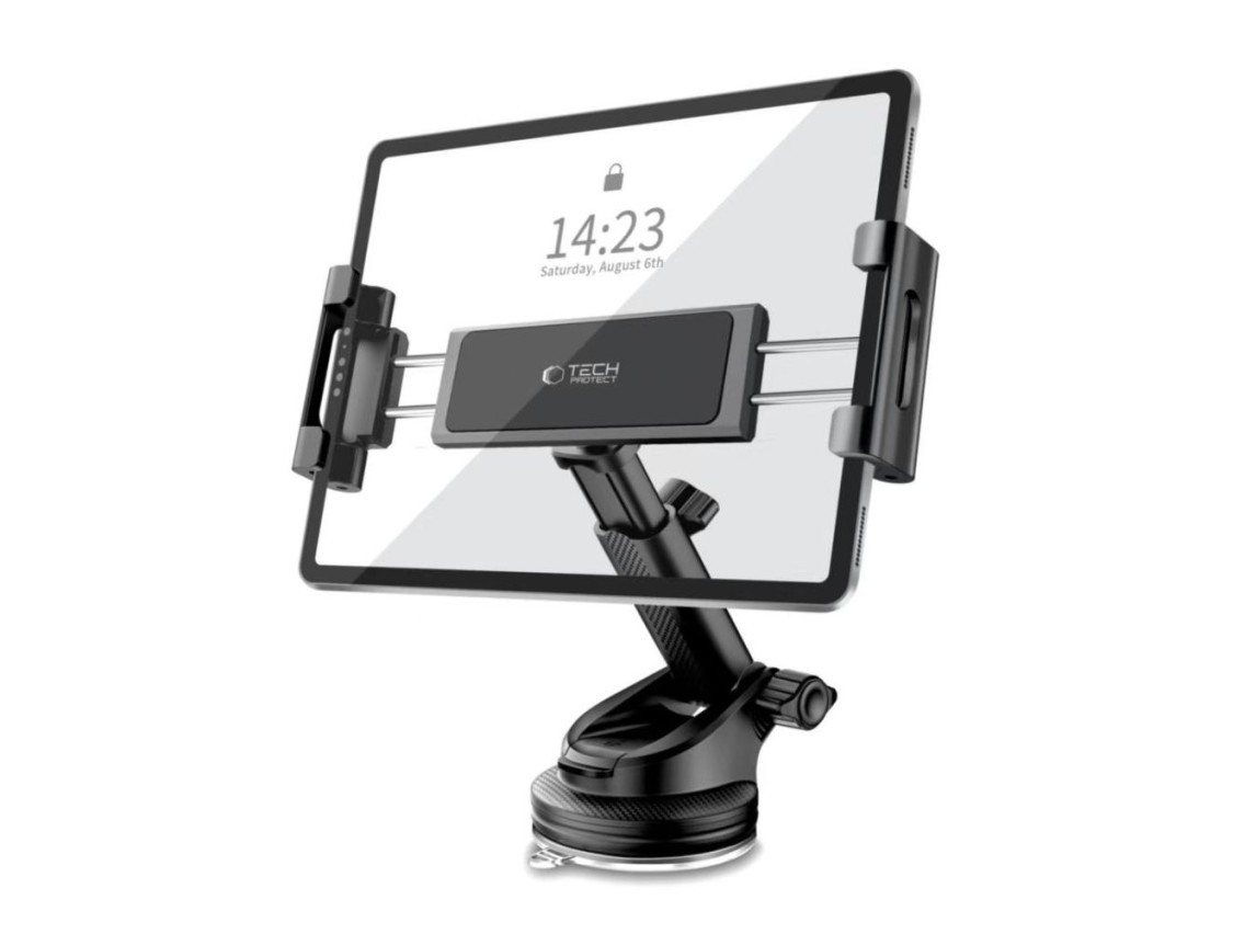 Soporte para tablet de coche Tech-Protect V4 para montaje en el habitáculo - Negro