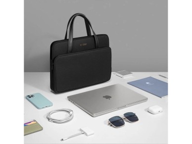 Bolsa de transporte Tech-Protect para laptop de 15 a 16 polegadas - Preta Bolsa de transporte Tech-Protect para laptop de 15 a 16 polegadas - Preta