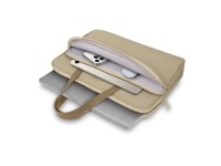 Bolsa de transporte Tech-Protect para laptop de 15 a 16 polegadas - Bege
