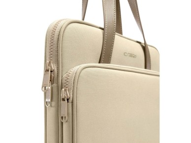 Bolsa de transporte Tech-Protect para laptop de 15 a 16 polegadas - Bege