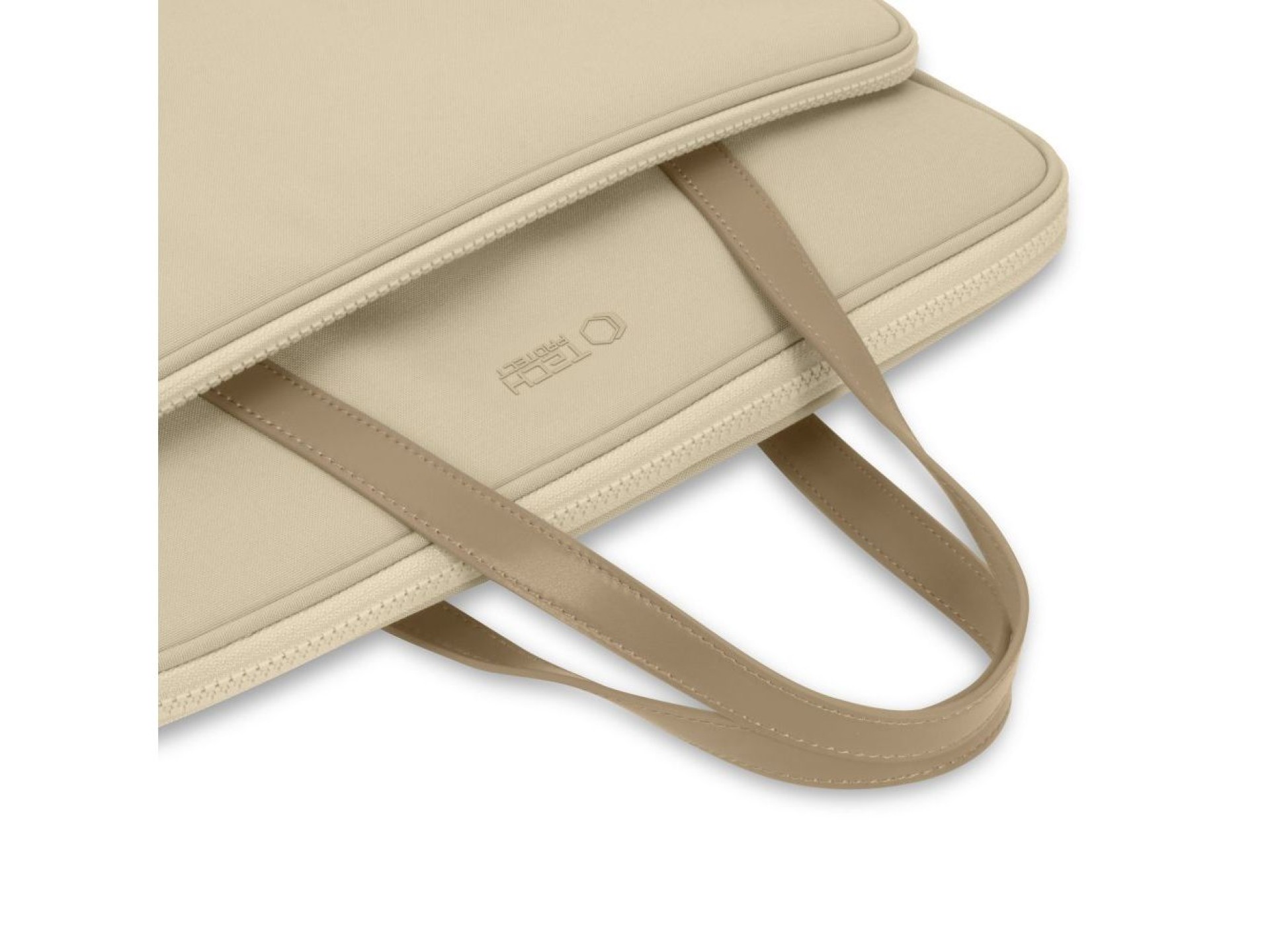 Bolsa de transporte Tech-Protect para laptop de 13 a 14 polegadas - Bege