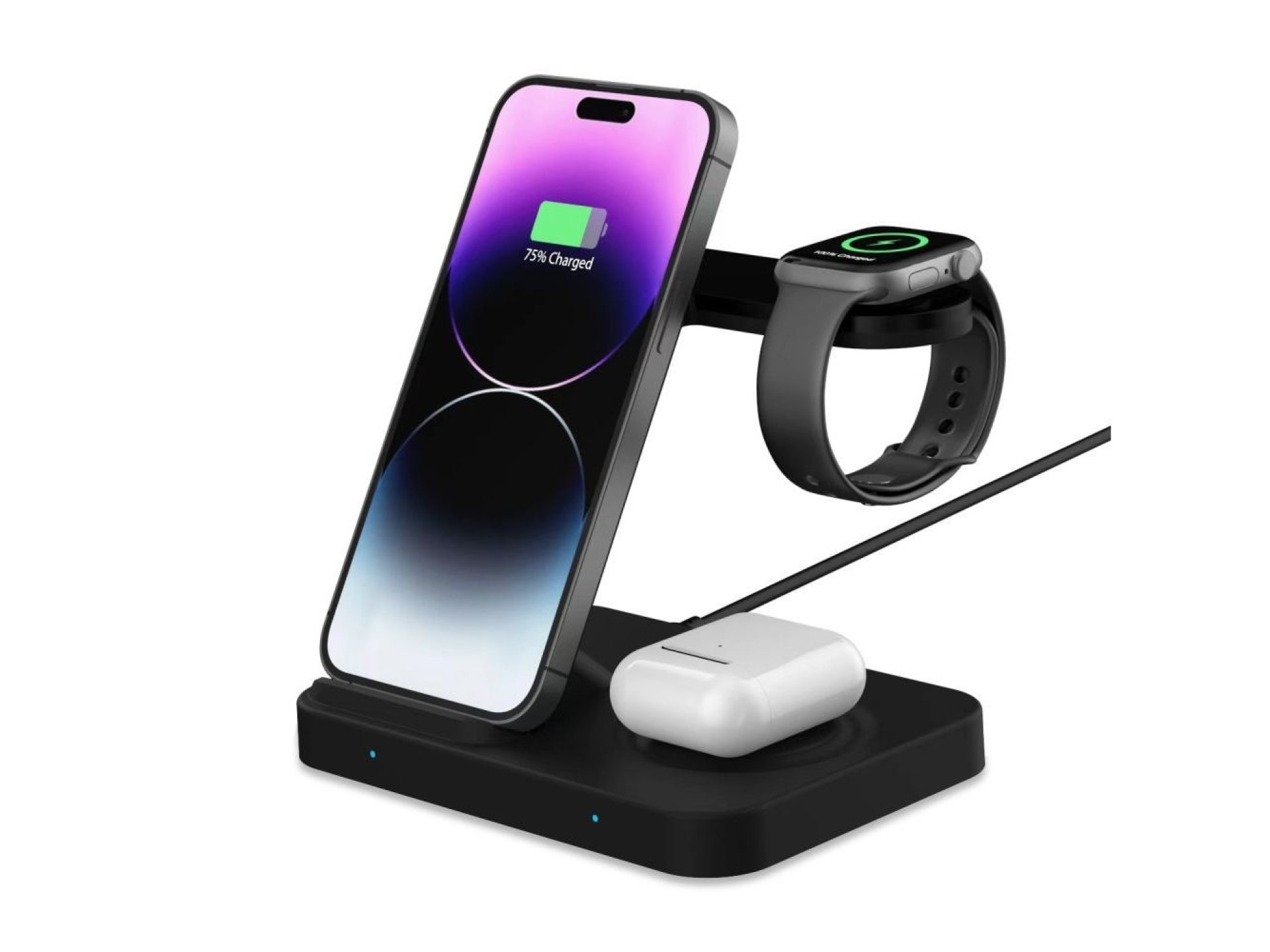 Tech-Protect QI15W-A37 3in1 Induction Wireless Charger 15W - Black
