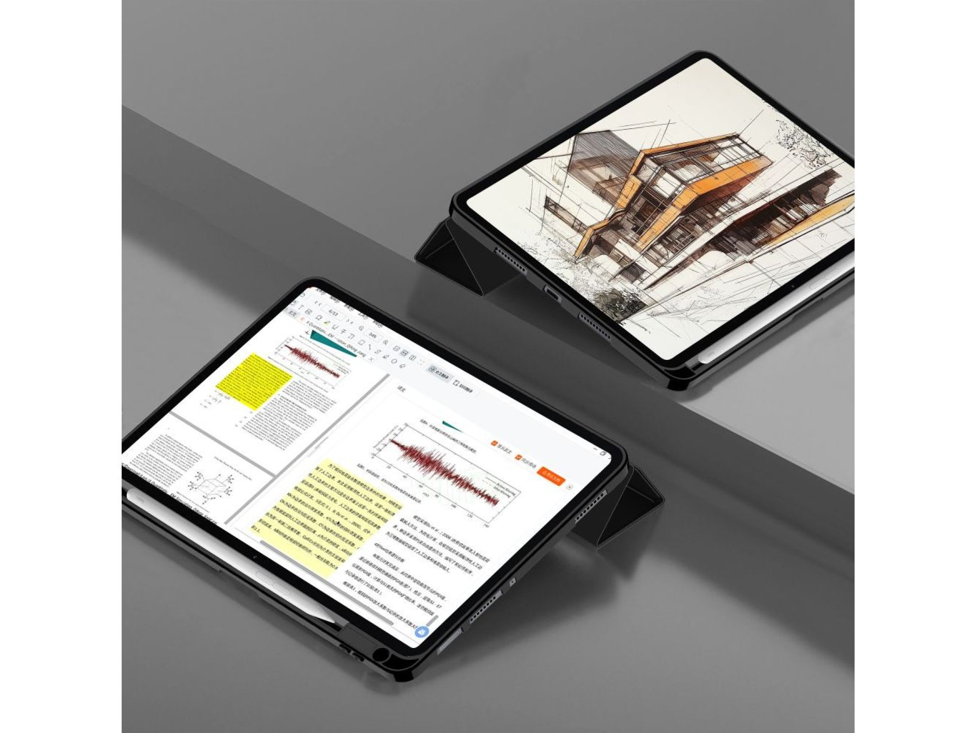 Capa TechProtect SmartCase Pen para Xiaomi Pad 7 / 7 Pro - preta