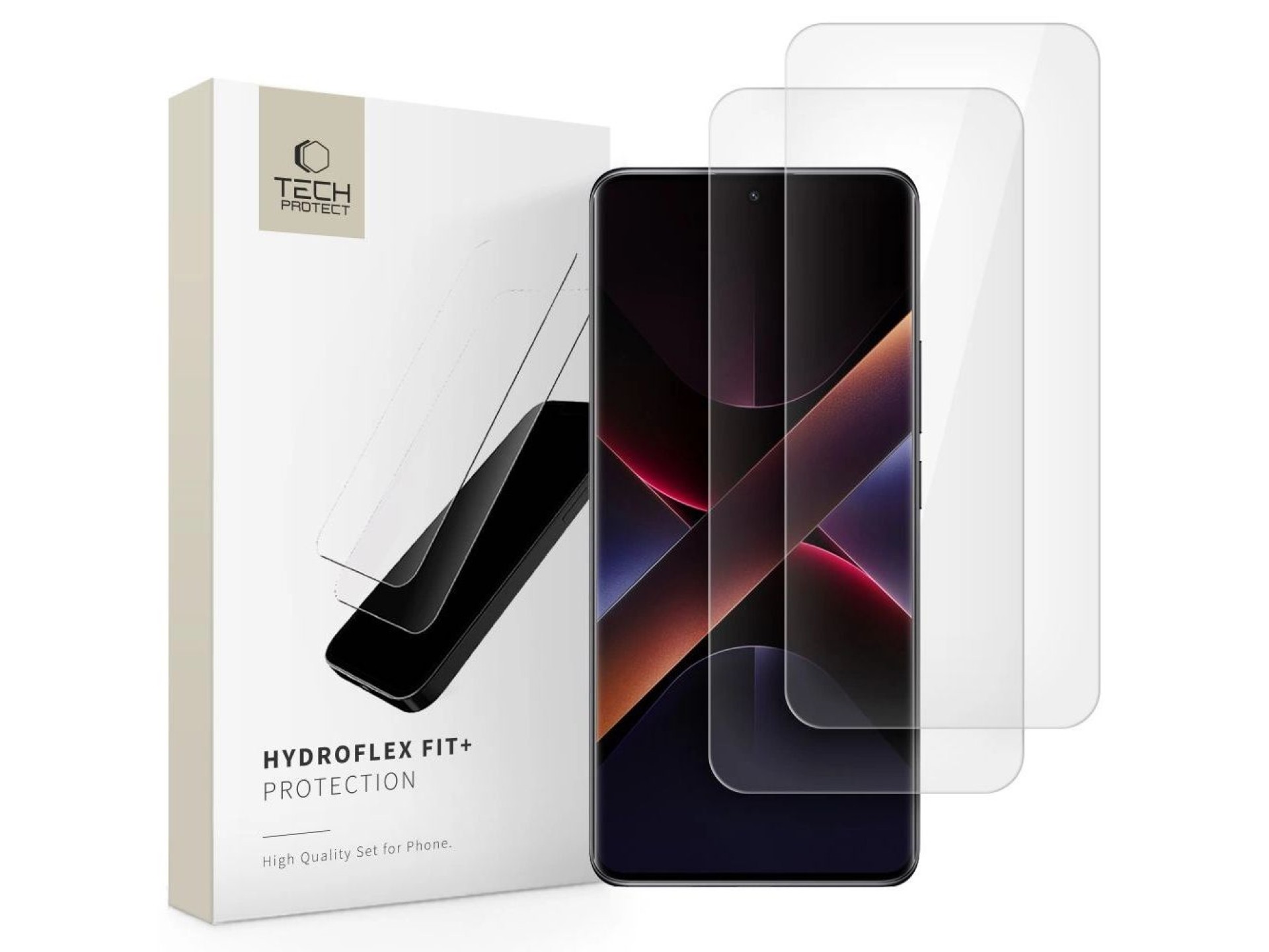 Tech-Protect Hydroflex Fit+2-Pack Hydrogel Film for Xiaomi Redmi Note 14 Pro 5G / 14 Pro+ 5G / Poco