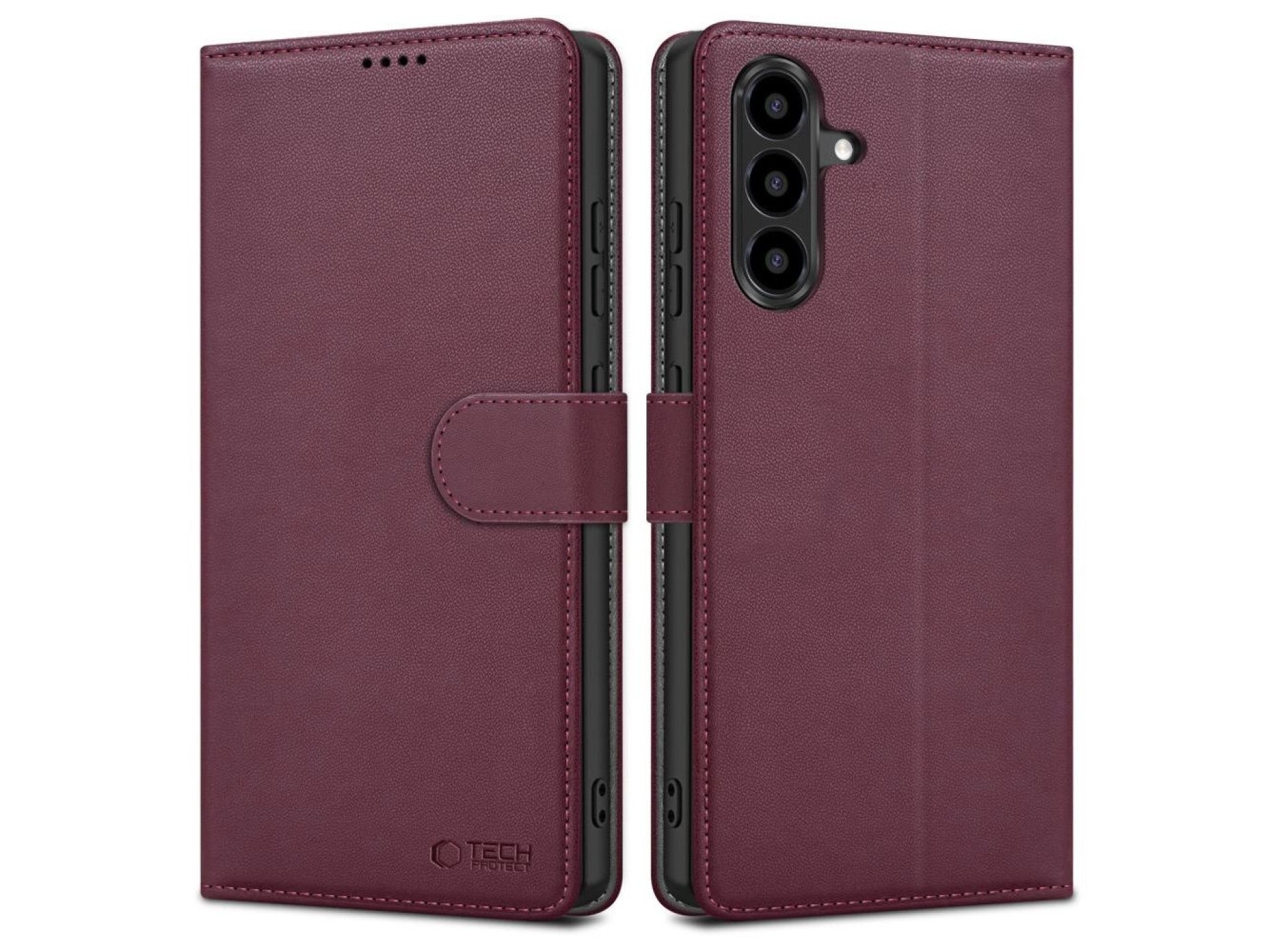 Capa carteira Tech-Protect para Samsung Galaxy A56 5G - Bordô