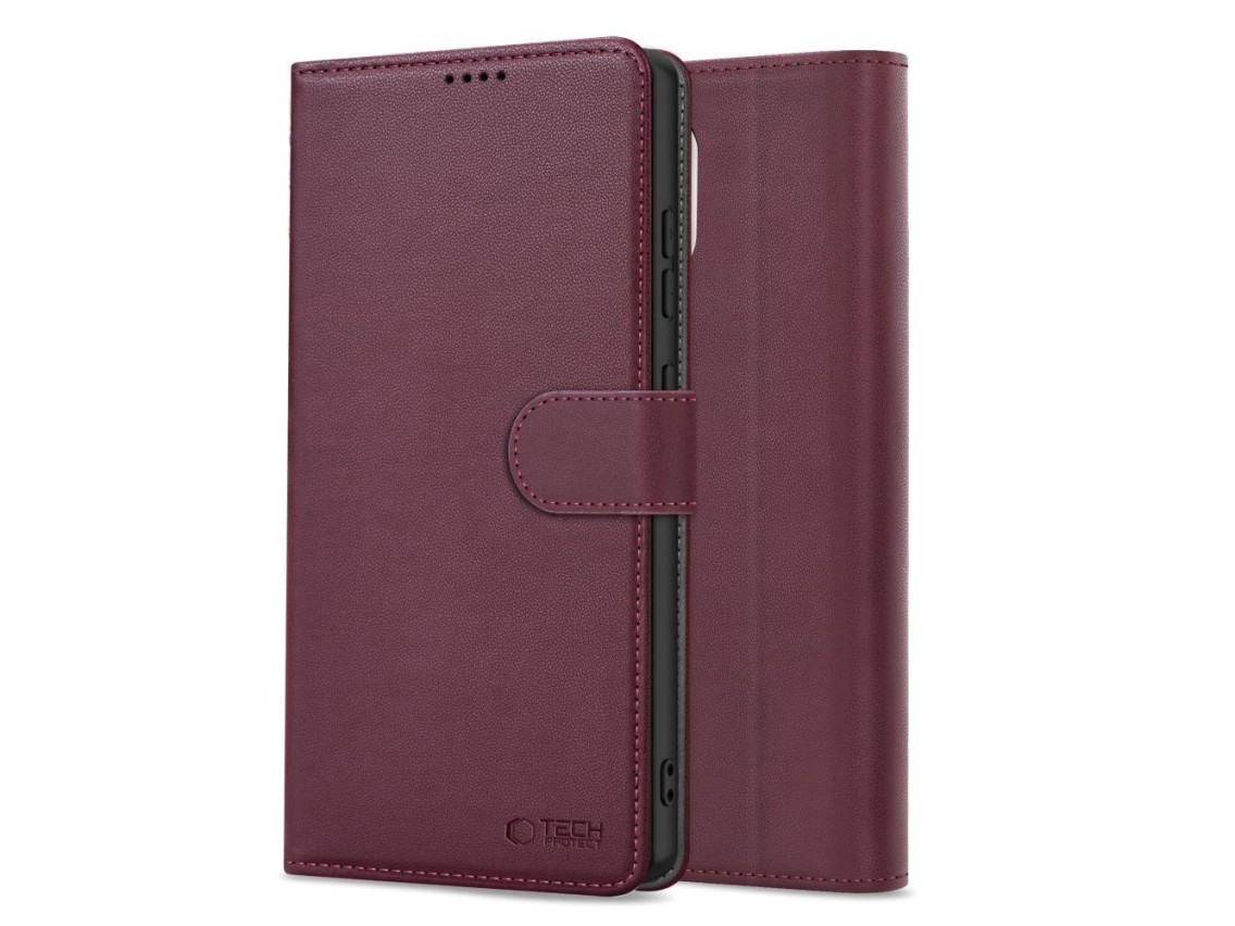 Capa carteira Tech-Protect para Samsung Galaxy A56 5G - Bordô