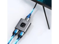 Adaptador HUB Tech-Protect HB07 2 en 1 HDMI 4K 60HZ - gris Adaptador HUB Tech-Protect HB07 2 en 1 HDMI 4K 60HZ - gris