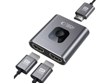 Tech-Protect HB07 HUB Adapter 2in1 HDMI 4K 60HZ - gray