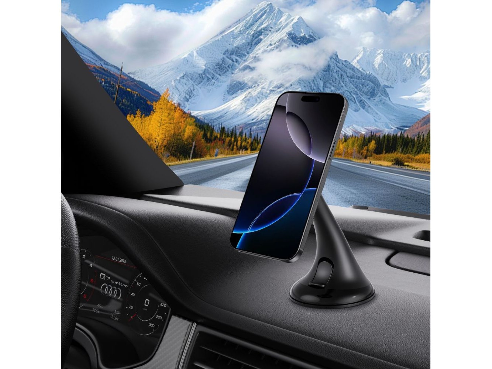 Suporte para carro Tech-Protect N56 para painel, para-brisa ou saída de ar - Preto