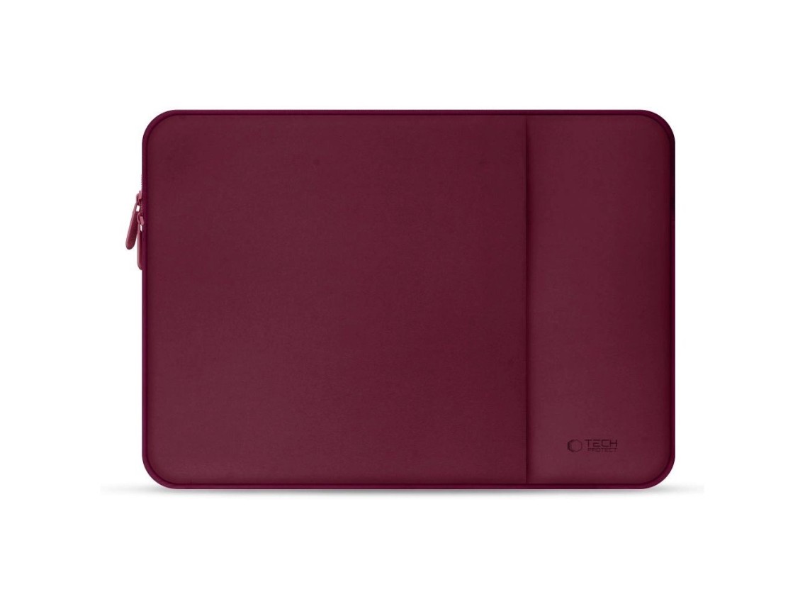 Capa para laptop Tech-Protect de neoprene de 14" - Bordô