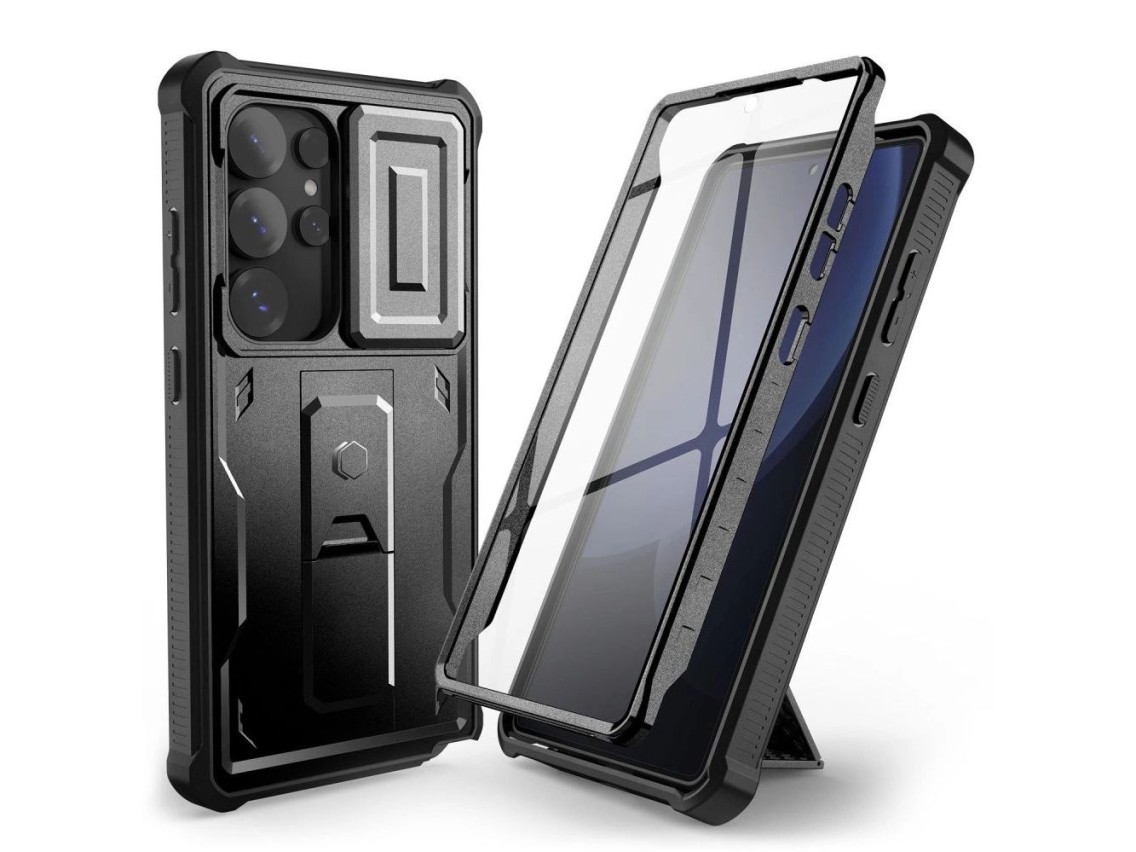 Tech-Protect Kevlar Cam+ Case for Samsung Galaxy S25 Ultra - Black