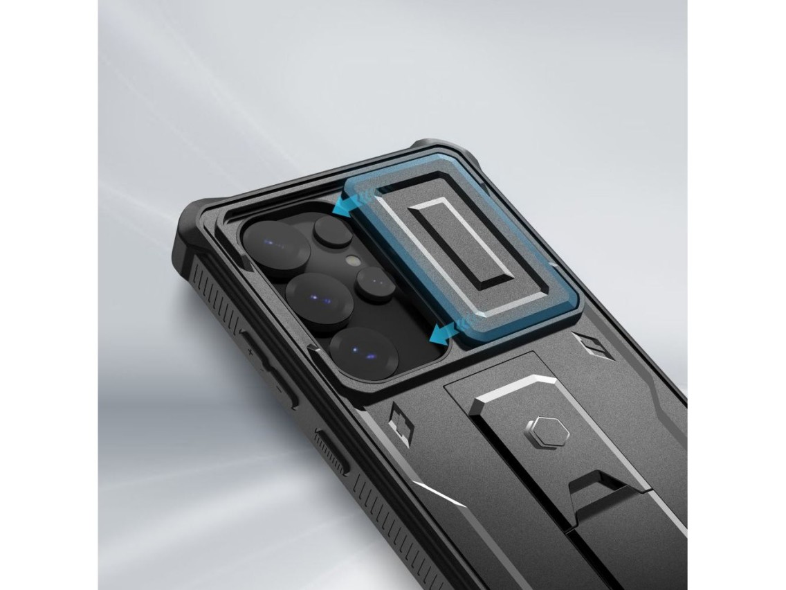 Tech-Protect Kevlar Cam+ Case for Samsung Galaxy S25 Ultra - Black