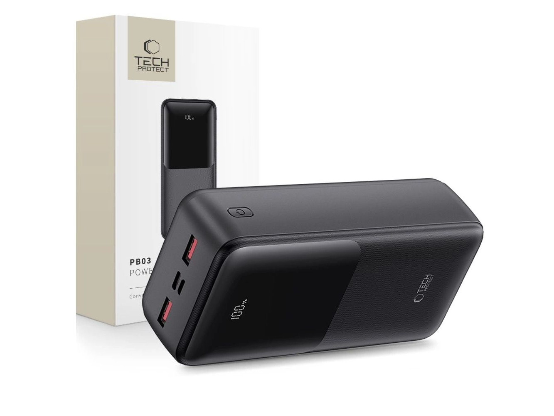 Powerbank Tech-Protect PB03 30000mAh 22.5W - preto