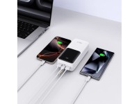 Powerbank Tech-Protect PB03 30000mAh 22.5W - branco Powerbank Tech-Protect PB03 30000mAh 22.5W - branco