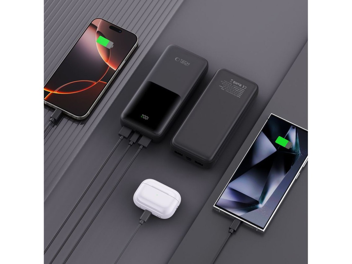 Powerbank Tech-Protect PB02 20000mAh 22.5W - preto