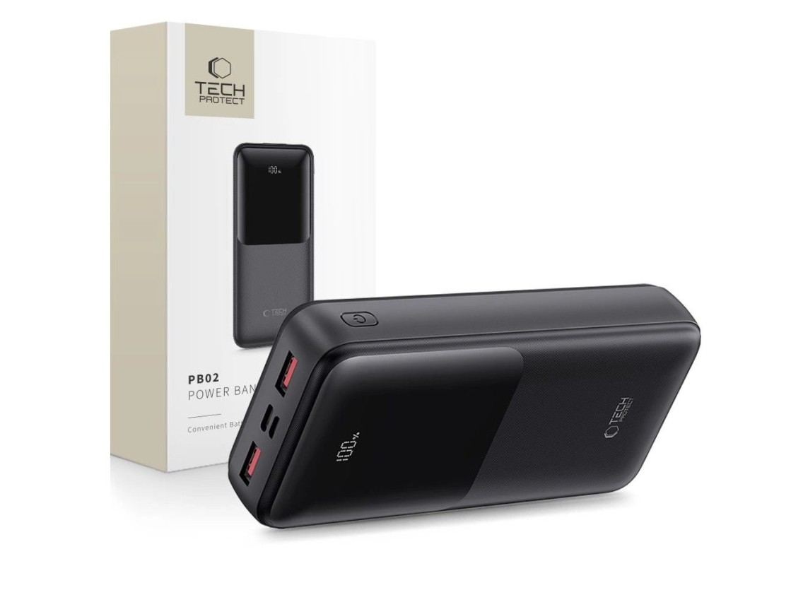 Powerbank Tech-Protect PB02 20000mAh 22.5W - preto