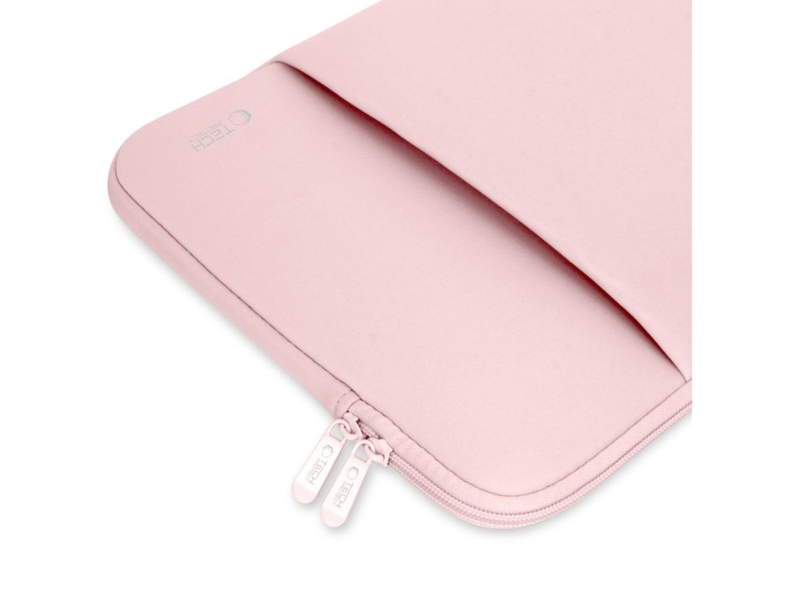 Capa para laptop Tech-Protect de neoprene de 15 a 16 polegadas - Rosa