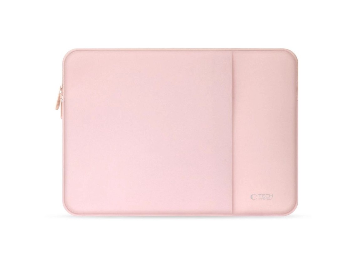 Capa para laptop Tech-Protect de neoprene de 14" - Rosa