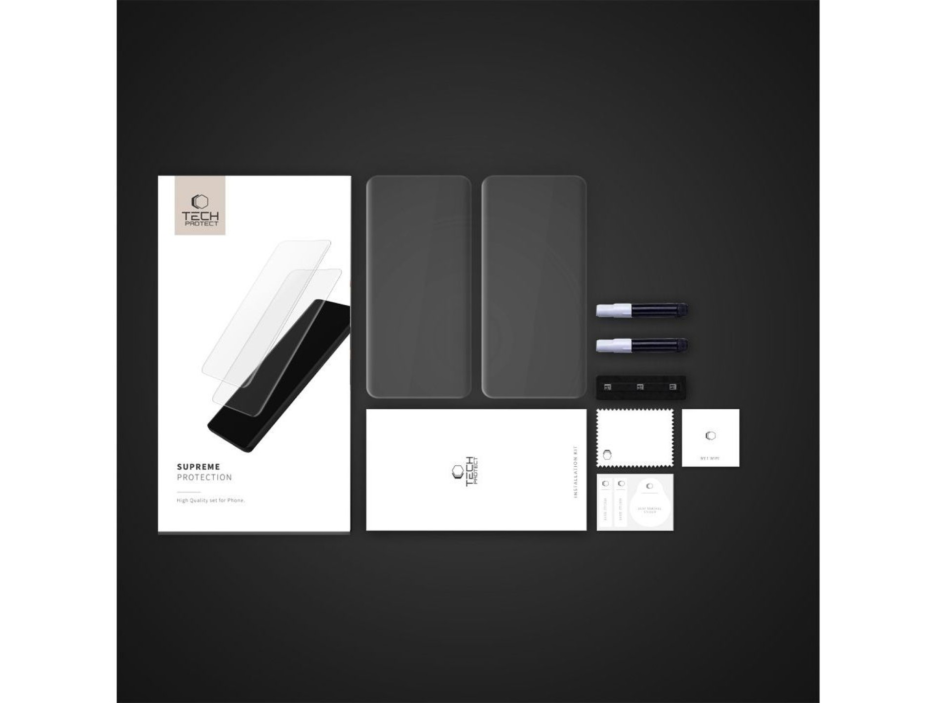 Protector de pantalla de vidrio templado Tech-Protect Supreme Protection para Xiaomi Redmi Note 14 P