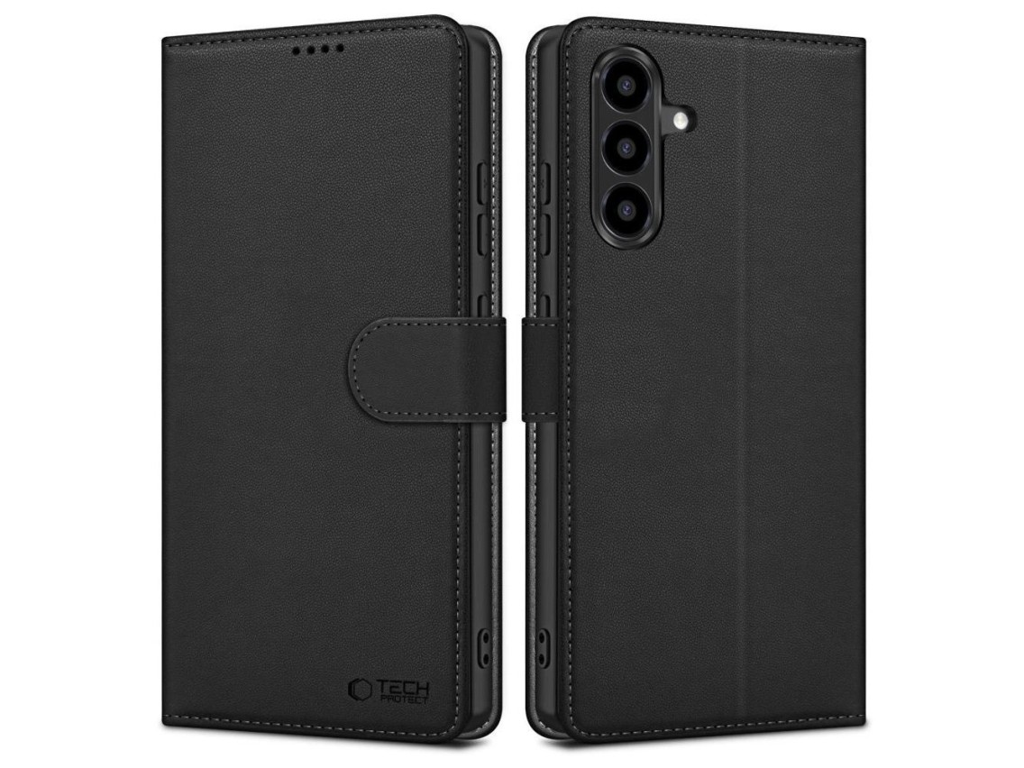 Capa carteira Tech-Protect para Samsung Galaxy A36 5G - Preto Fosco