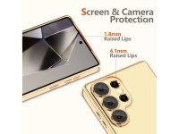 Funda Tech-Protect MagFlex MagSafe para Samsung Galaxy S25 Ultra - Oro transparente