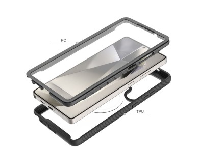 Tech-Protect Defense MagSafe Case for Samsung Galaxy S25 Ultra - Black Tech-Protect Defense MagSafe Case for Samsung Galaxy S25 Ultra - Black