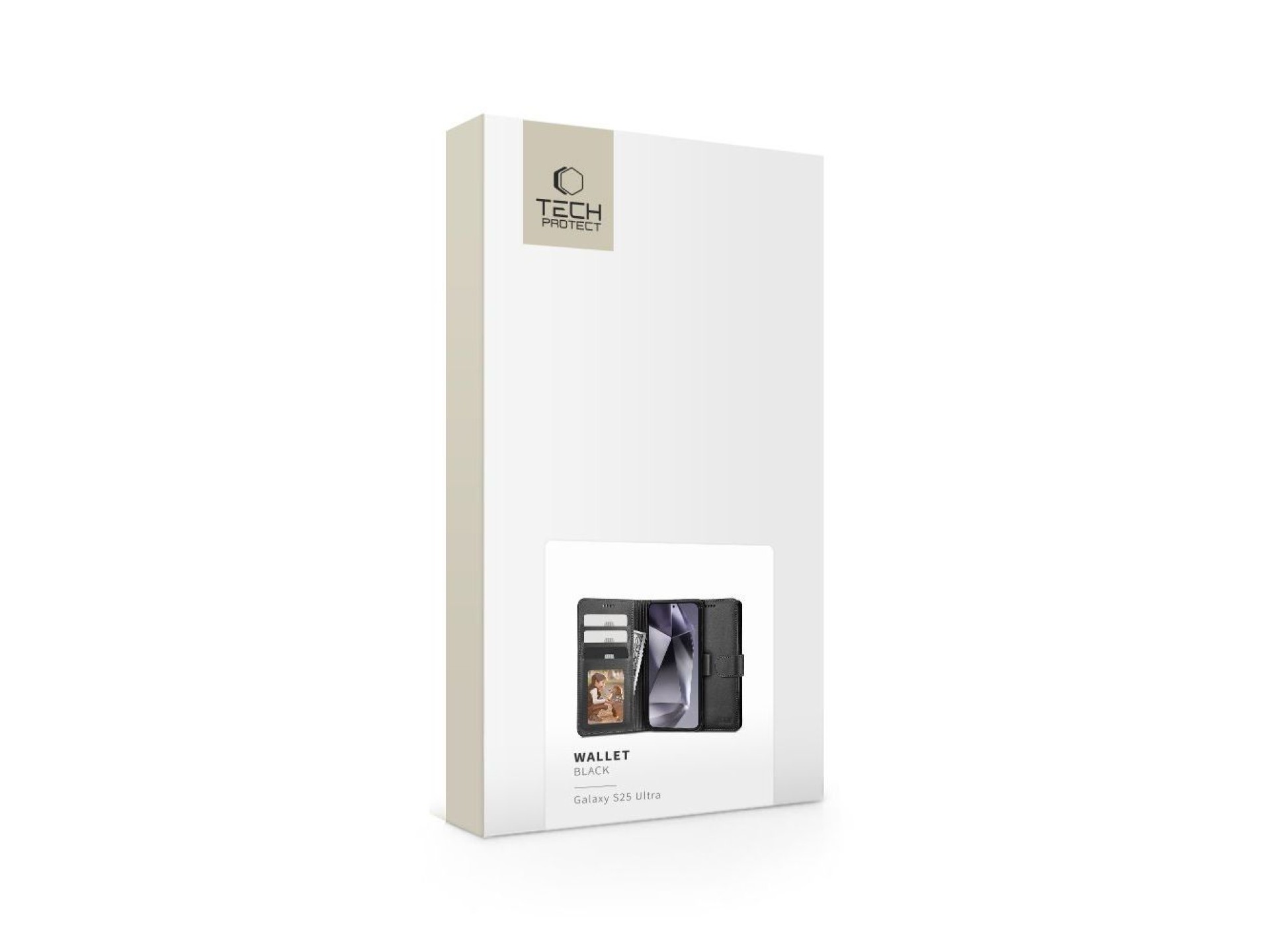Capa carteira Tech-Protect para Samsung Galaxy S25 Ultra - Preta