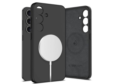 Funda de silicona líquida Tech-Protect MagSafe para Samsung Galaxy S25 - Negra Funda de silicona líquida Tech-Protect MagSafe para Samsung Galaxy S25 - Negra