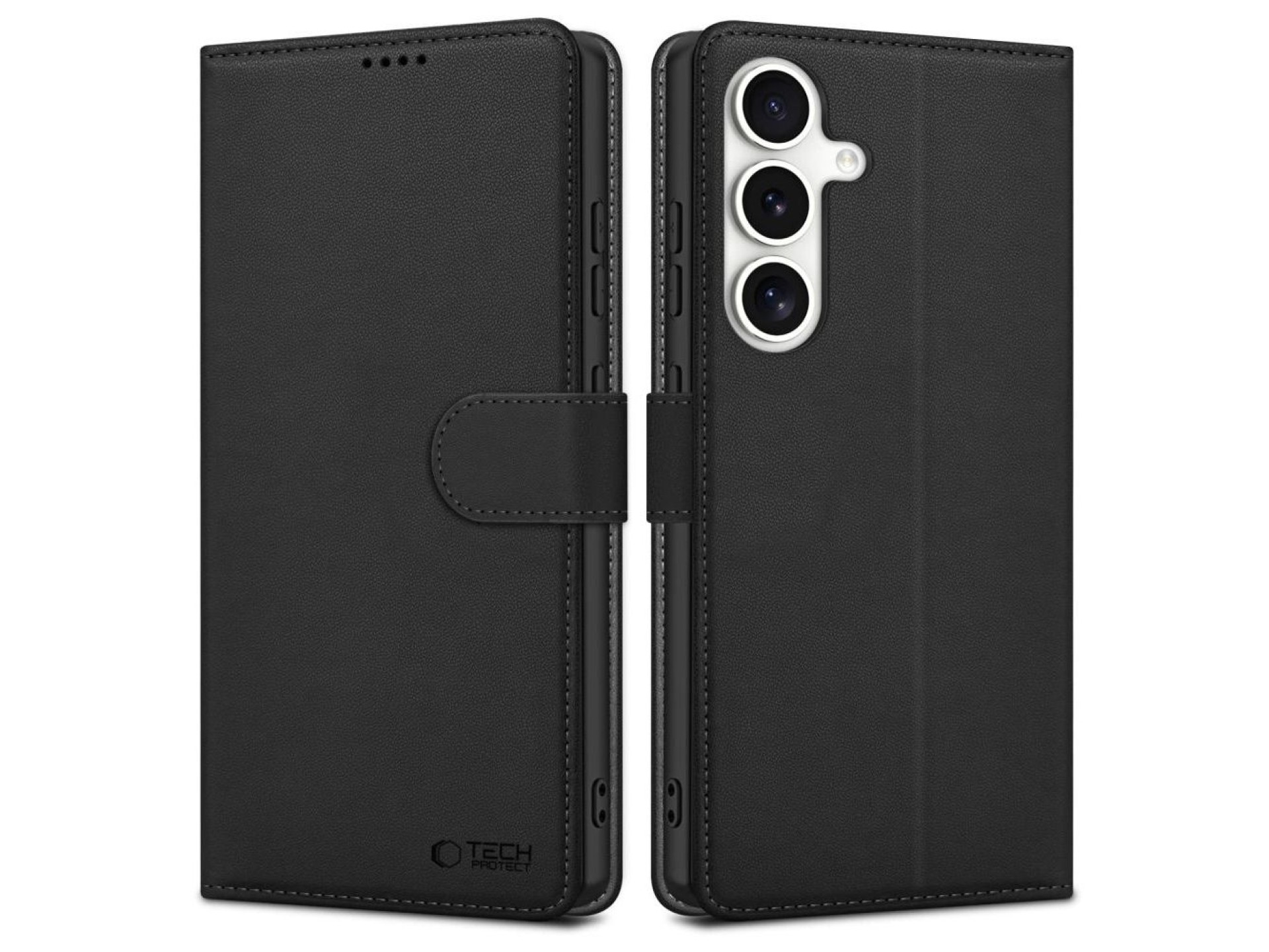 Capa carteira Tech-Protect para Samsung Galaxy S25 - Preta