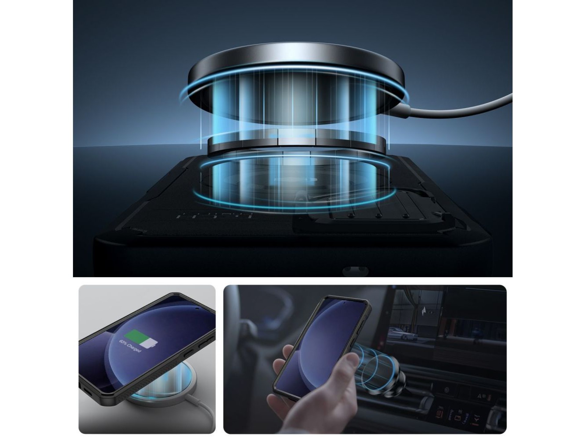 Funda Tech-Protect Kevlar MagSafe+ para Samsung Galaxy S25 - Negra