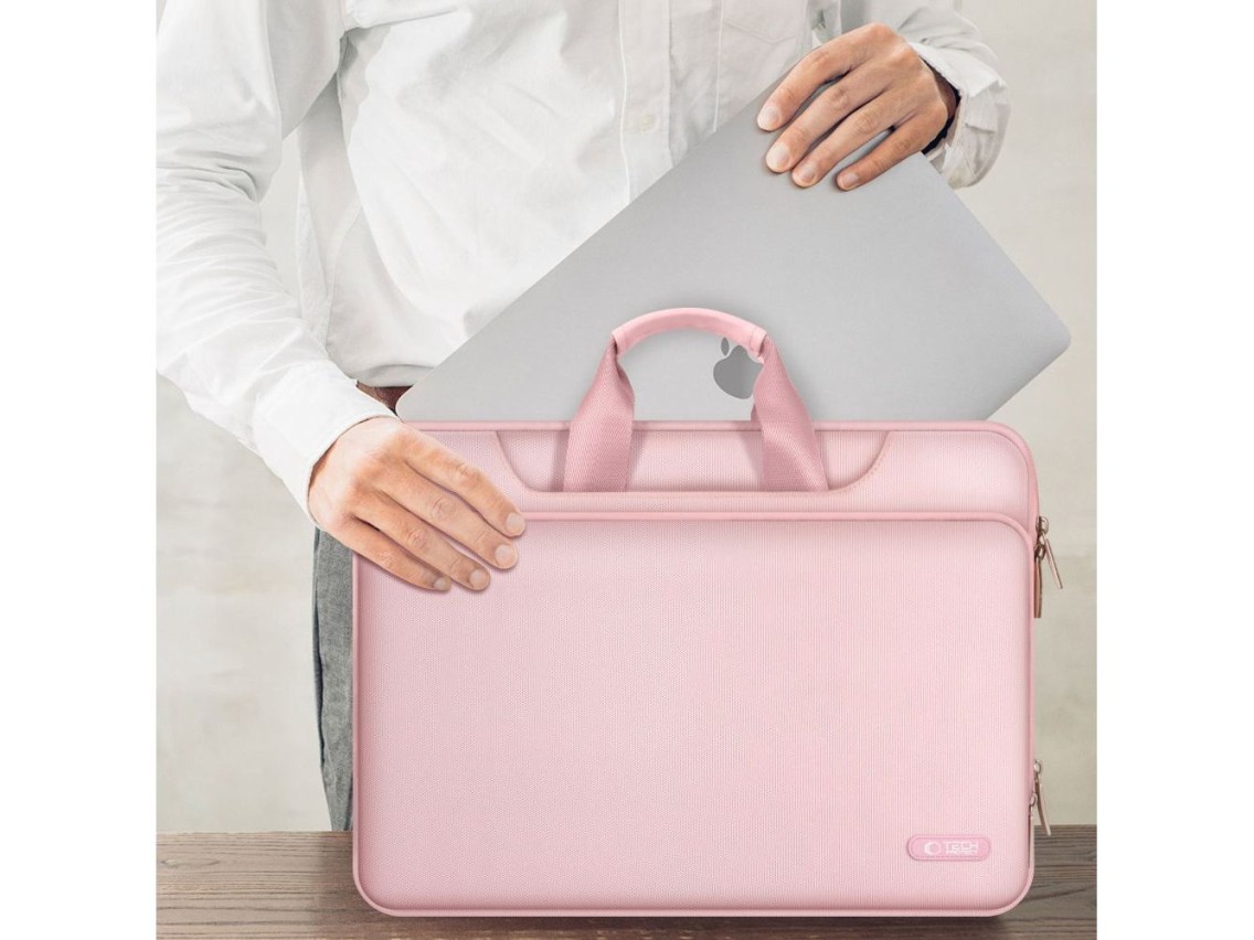 Bolsa para laptop Tech-Protect Pocket 15-16 - Rosa