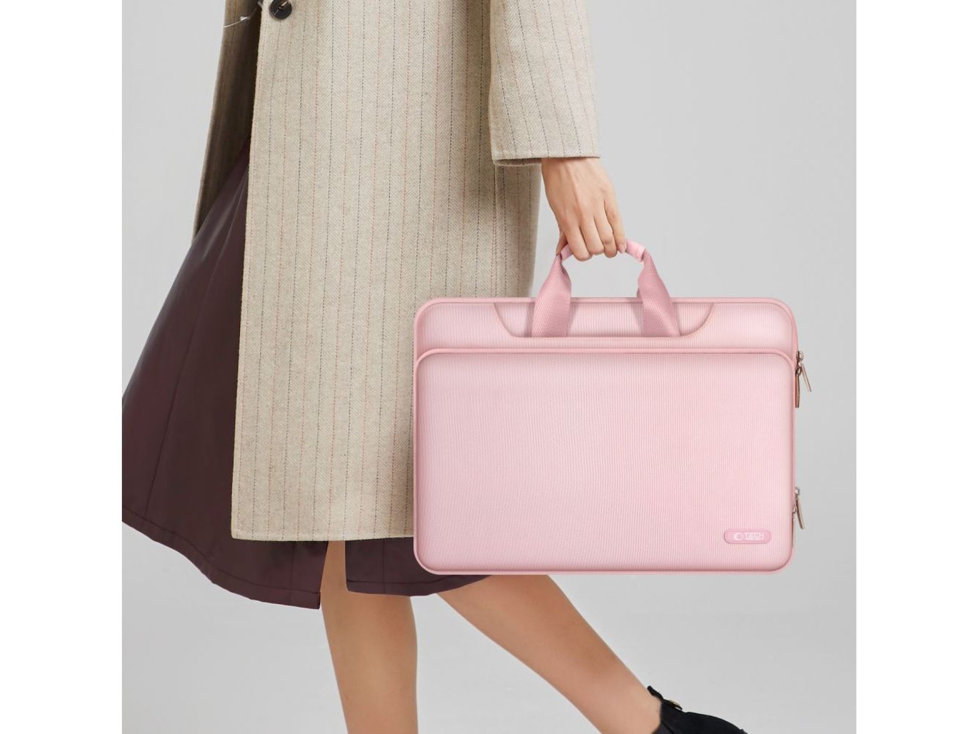 Bolsa para laptop Tech-Protect Pocket 15-16 - Rosa