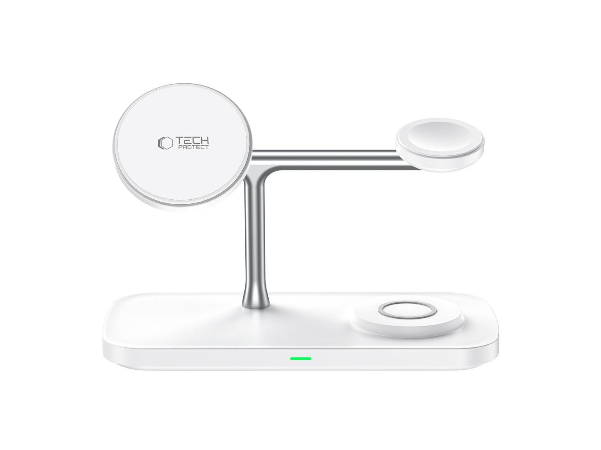 Tech-Protect QI15W-A45 3in1 Wireless Charger with MagSafe for Apple Devices - White