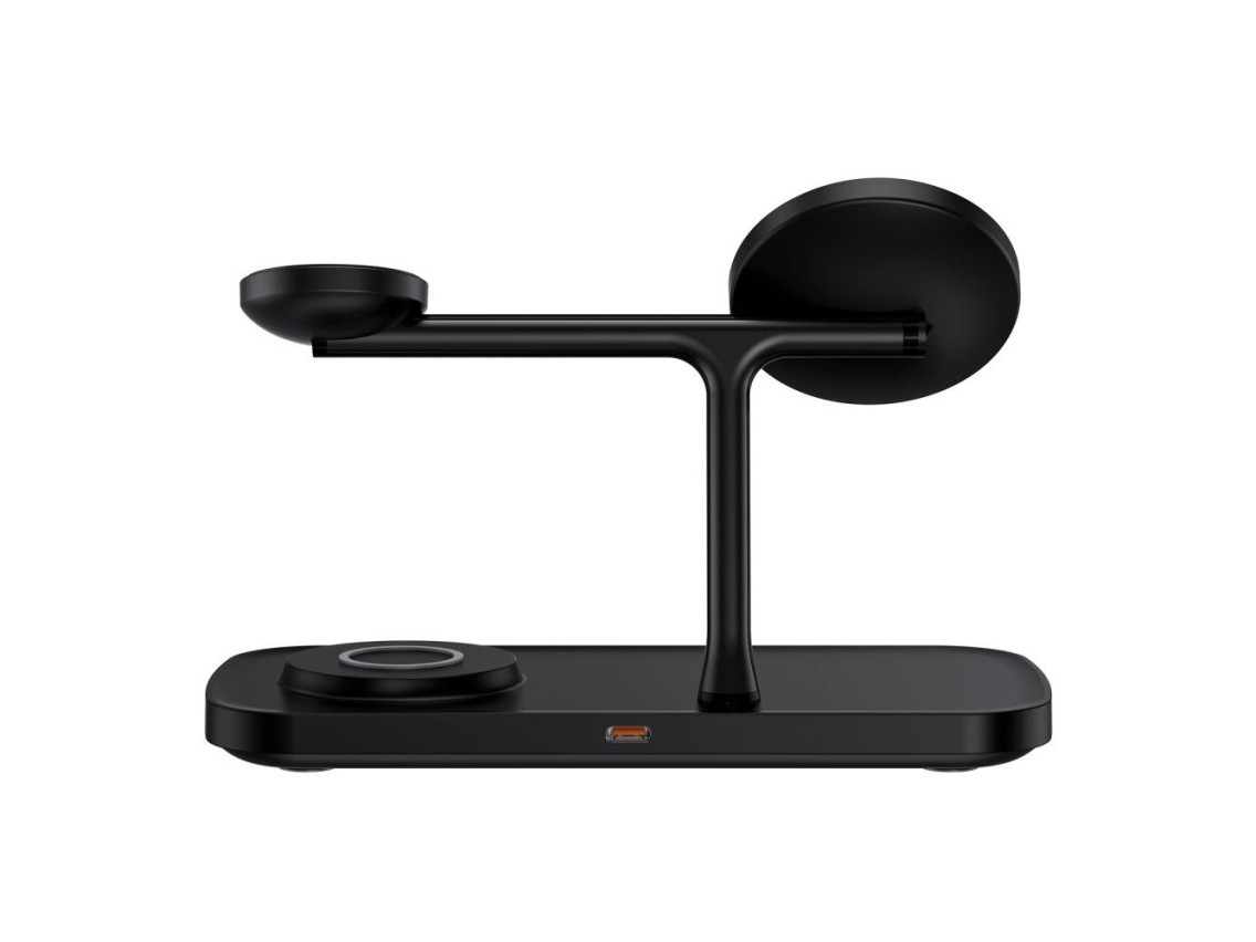 Carregador sem fio Tech-Protect QI15W-A45 3 em 1 com MagSafe para dispositivos Apple - Preto