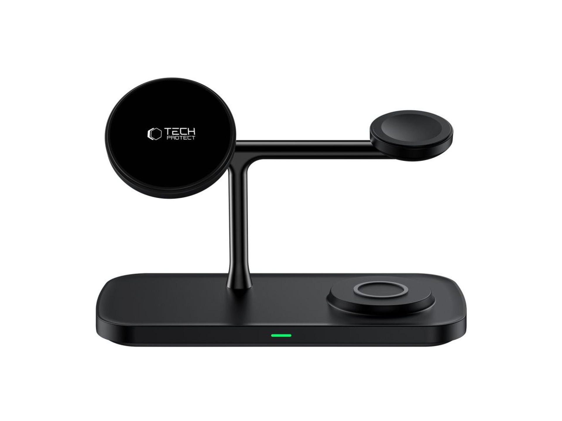 Carregador sem fio Tech-Protect QI15W-A45 3 em 1 com MagSafe para dispositivos Apple - Preto